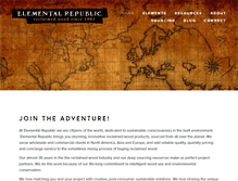 Tablet Screenshot of elementalrepublic.com